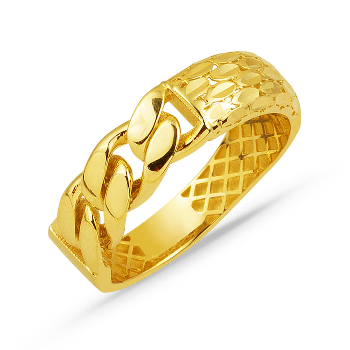 Gourmette Balıksırtı 14 Carats Or Bague