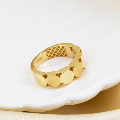 Sarı Altın Taşsız 14 Ayar Yüzük - 14K - 2.86g - EZ Gold