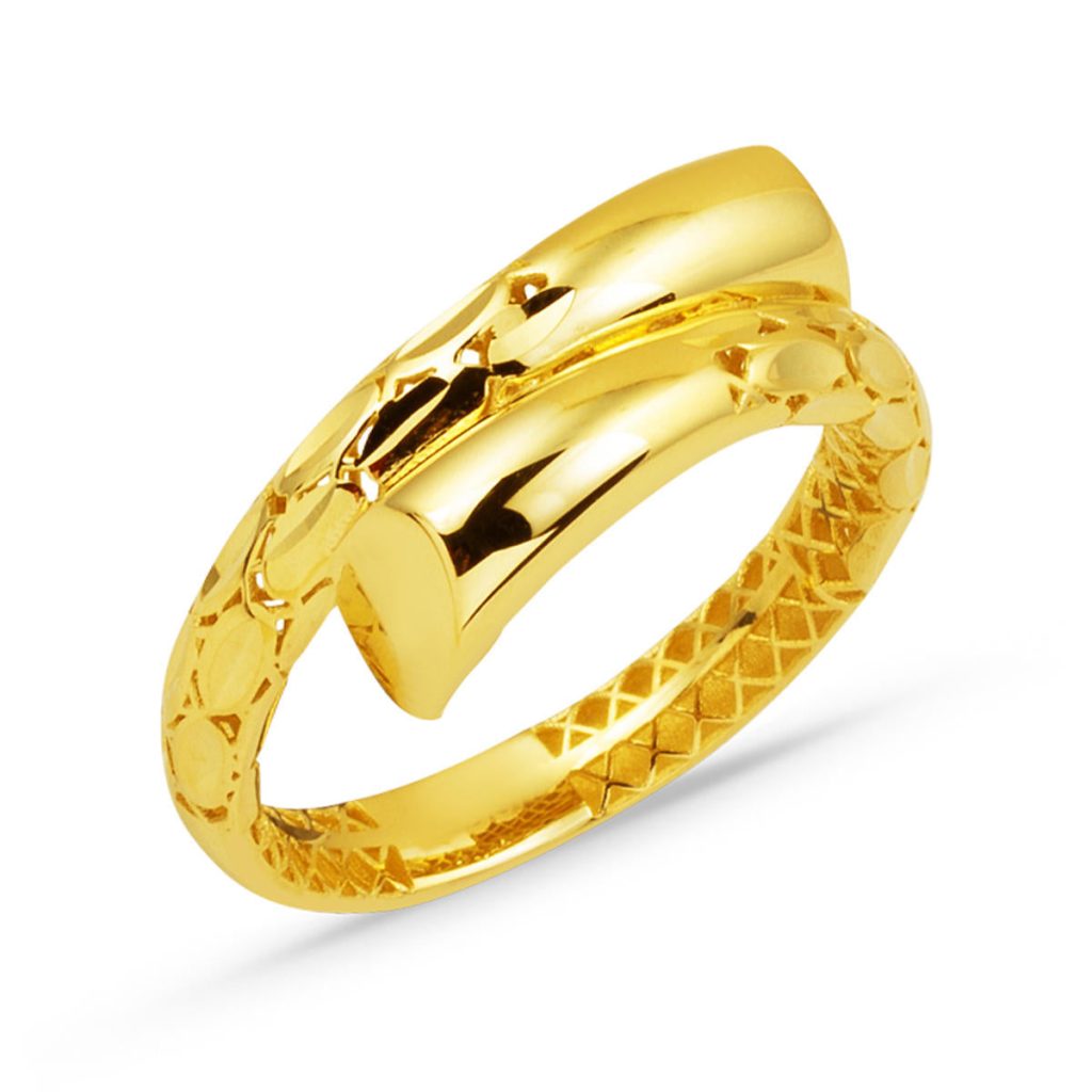 14 Karat Gold Modern Design Ring