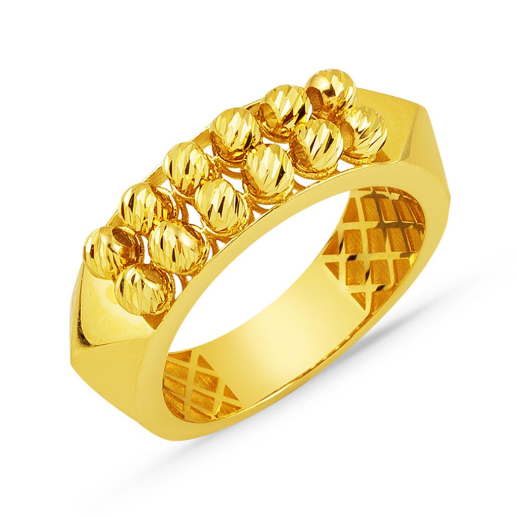 Design Ball 14 Karat Gold Ring