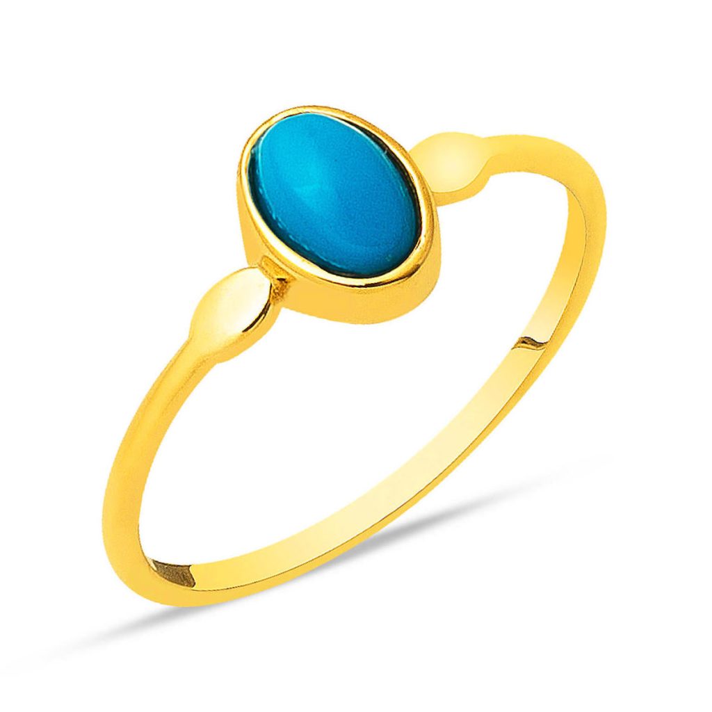 Firuze avec Pierres 22 Carats Or Femme Bague