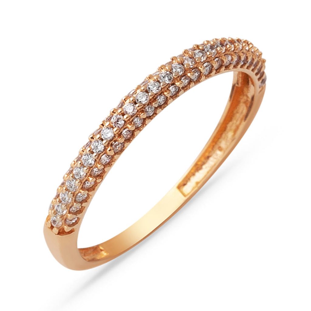 14 Karat Rose Gold Half-Turn Ring