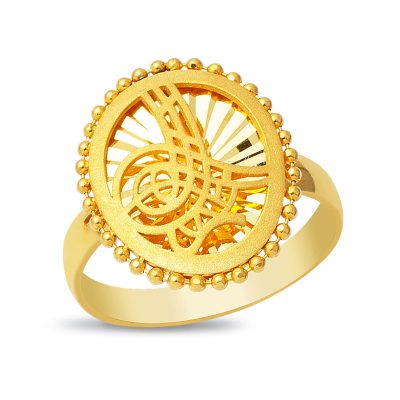 avec Monogramme 22 Carats Or Bague