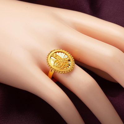 avec Monogramme 22 Carats Or Bague - 22K - 4.79g - EZ Gold