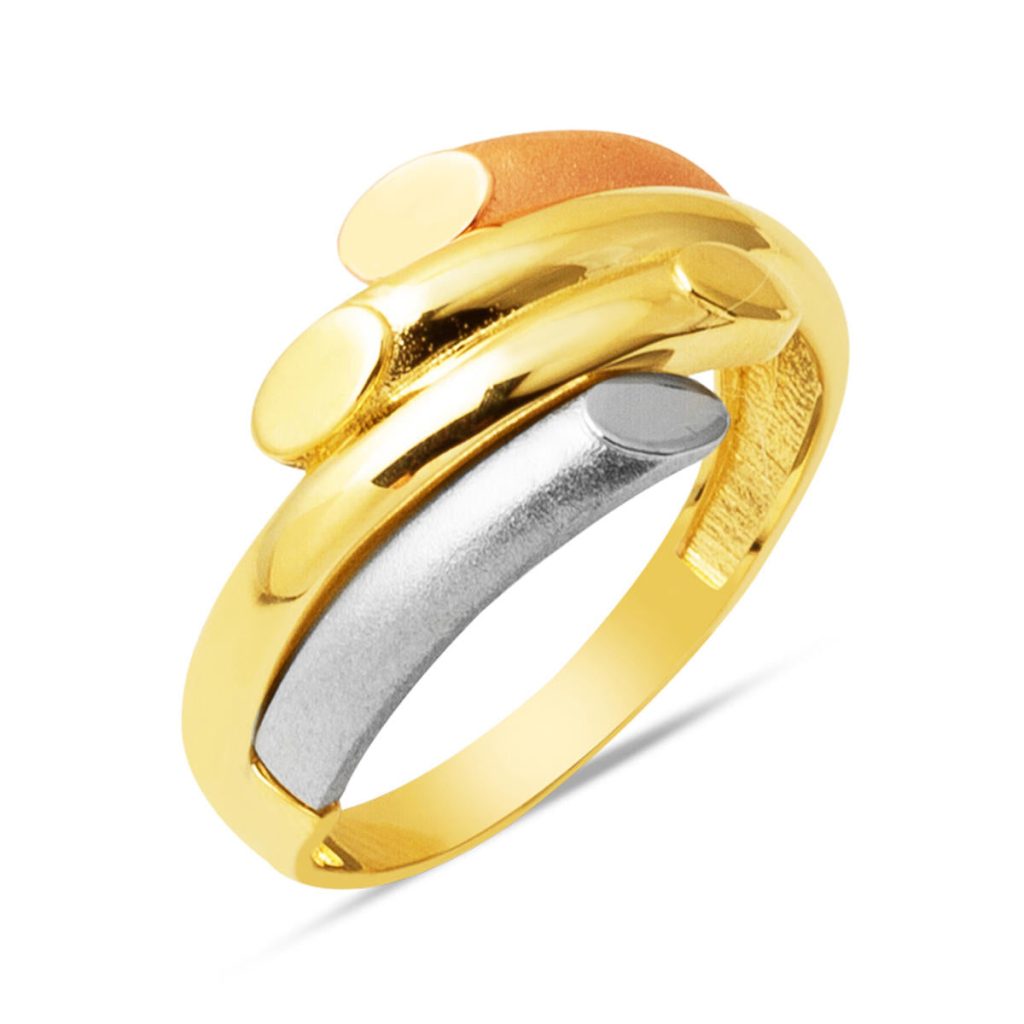 14 Karat Gold 3 Colored Ring