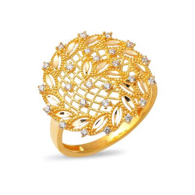 Rüzgargülü 22 Karat Gold Ring