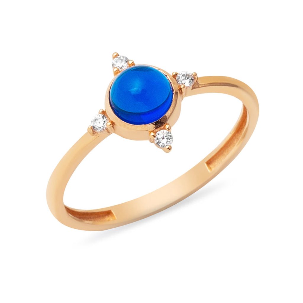 İndigo 14 Karat Rose Gold Ring