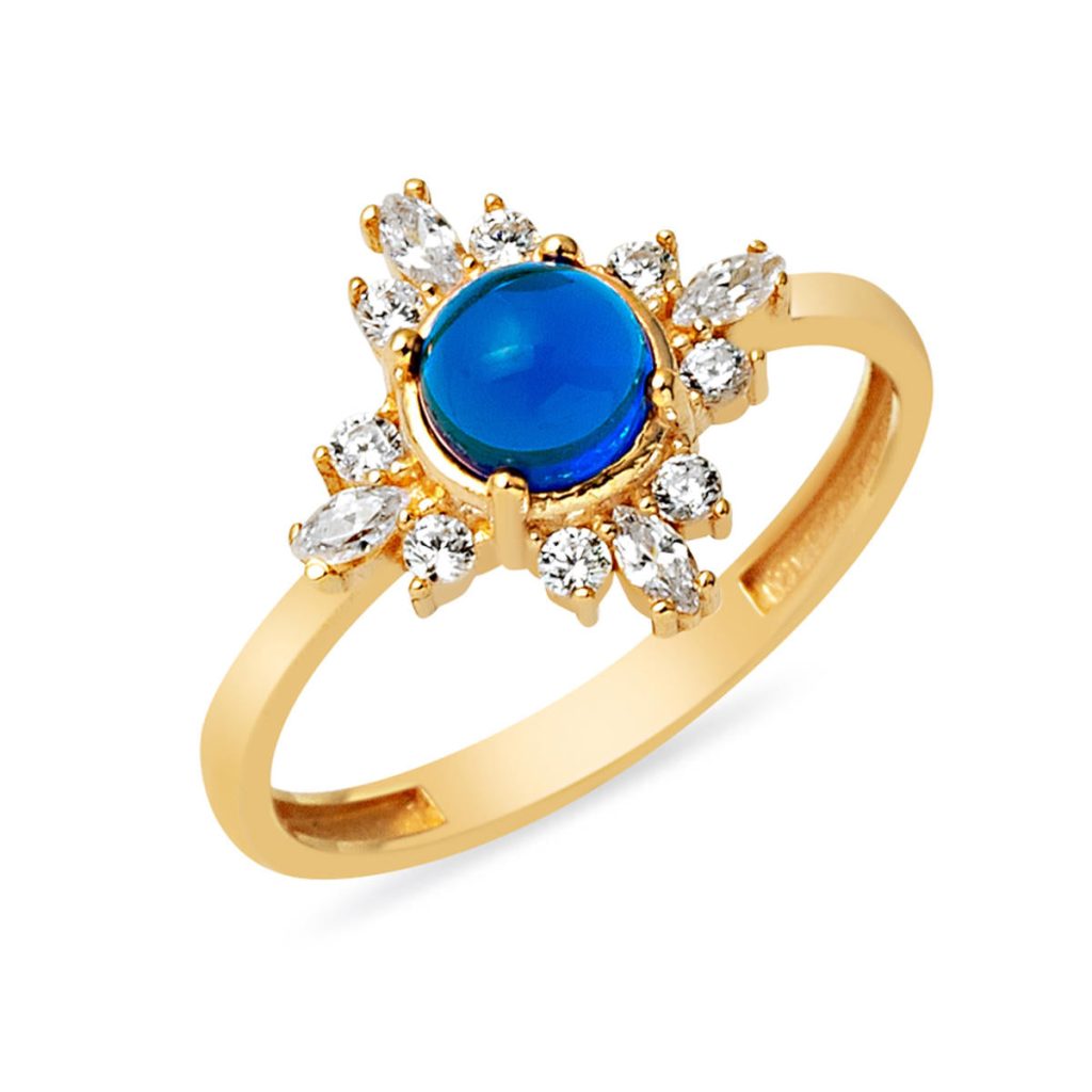 Blue Sky 14 Carats Or Bague