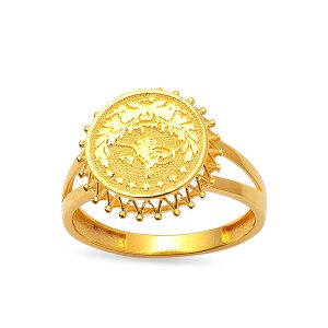 Tughra Plain Gold Ring