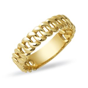 Milky Way 14 Karat Plain Gold Ring