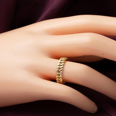 Samanyolu 14 Ayar Taşsız Altın Yüzük - 14K - 3.1g - EZ Gold