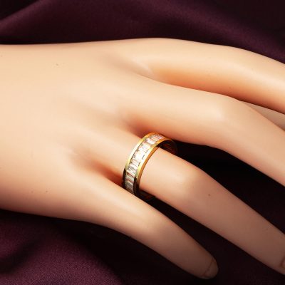 Tamtur Baget Taşlı Altın Yüzük - 14K - 3.15g - EZ Gold