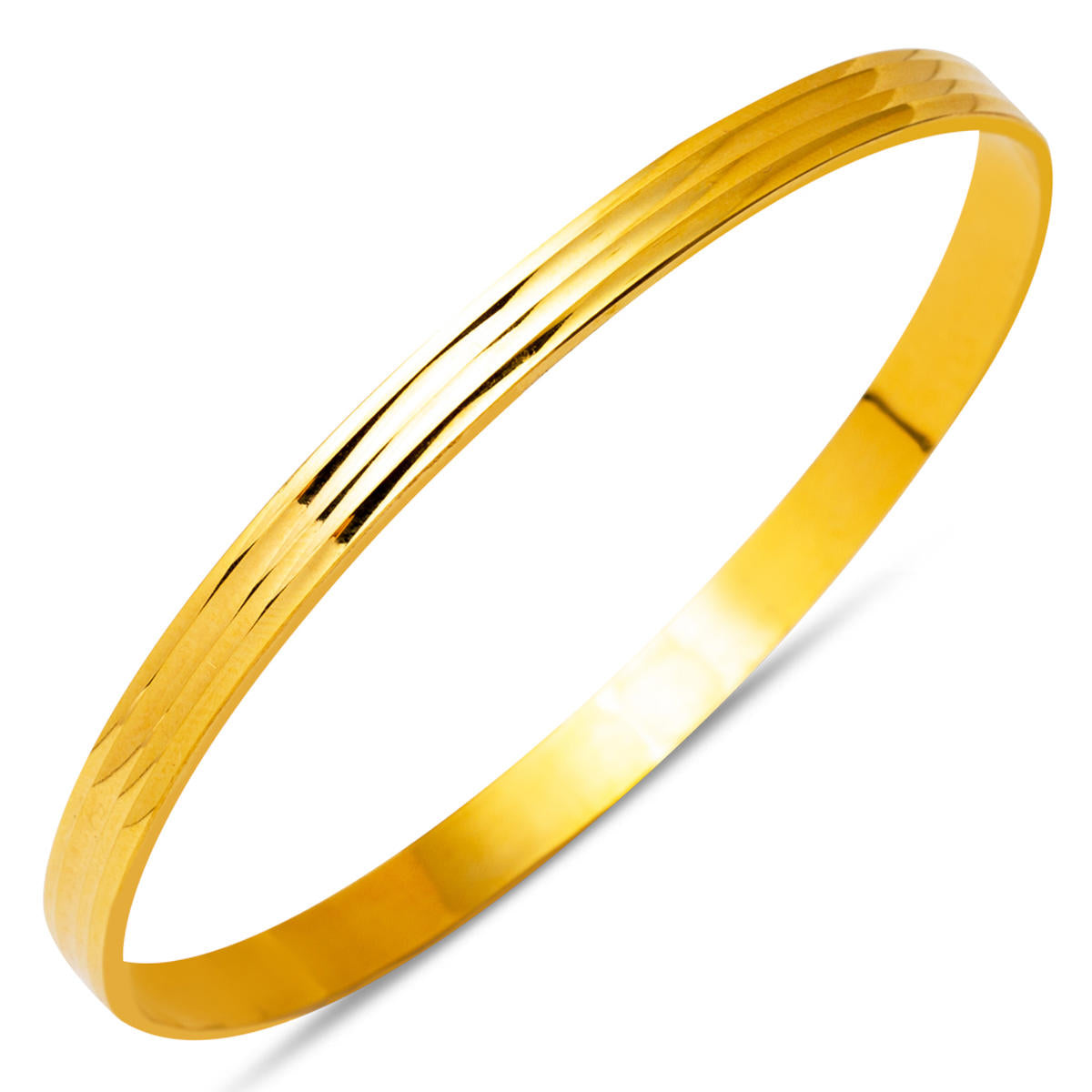 Ray 14 Karat Gold Gift Bangle
