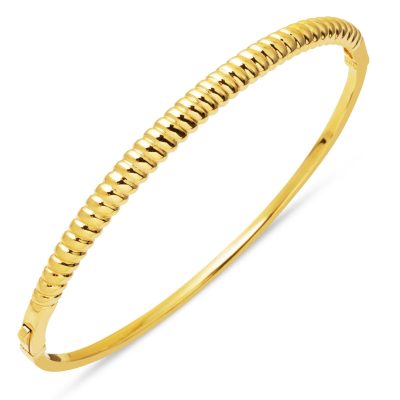 Twisted 14K Gold Cuff Bracelet