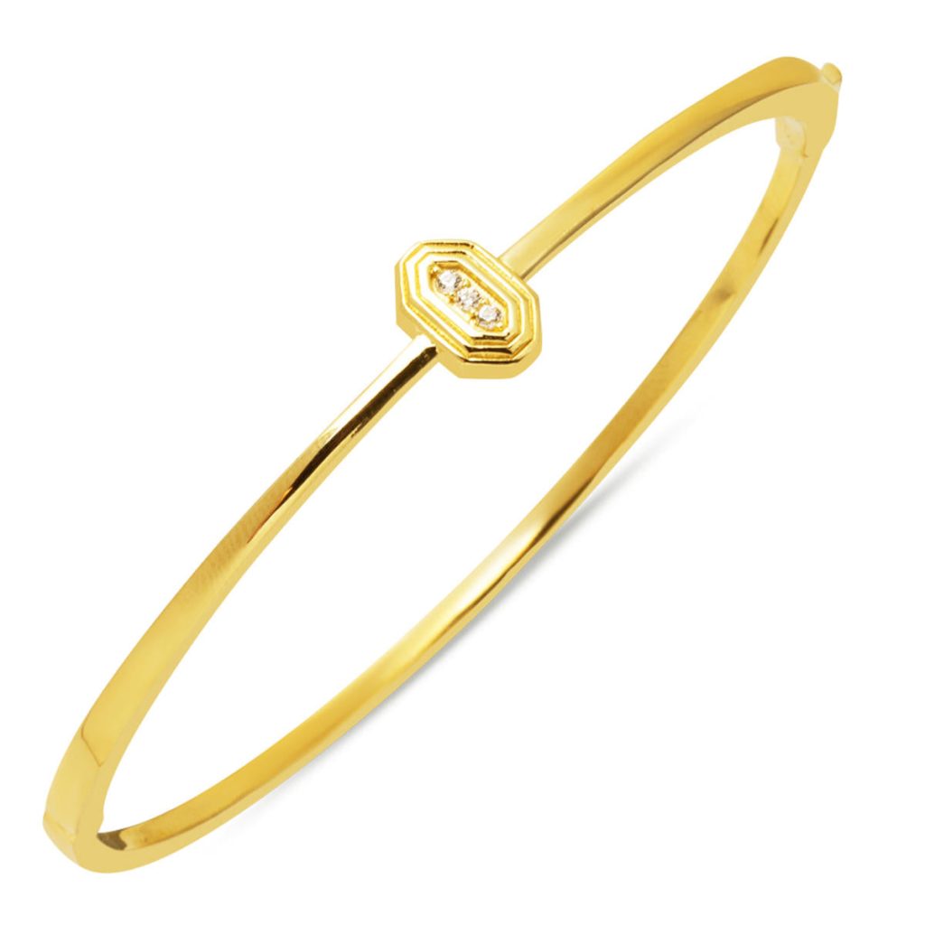 Sarena 14 Karat Cuff Gold Bangle