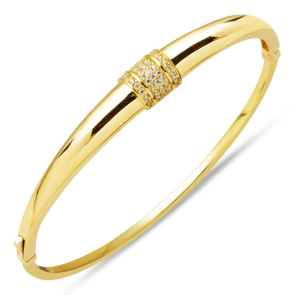 Zarif 14 Carats Manchette Or Jonc