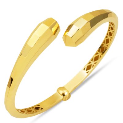 Prizma Twin Gold Cuff Bracelet 14K