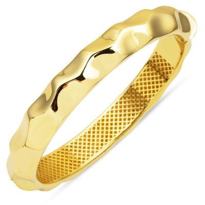 Dalgalı Model Or 14 Carats Manchette Bracelet