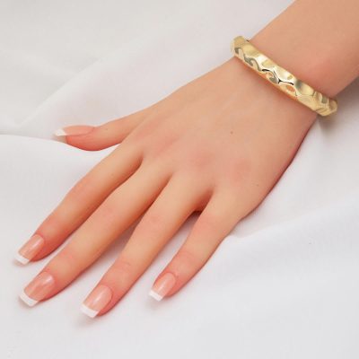 Dalgalı Model Or 14 Carats Manchette Bracelet - 14K - 17.31g - EZ Gold
