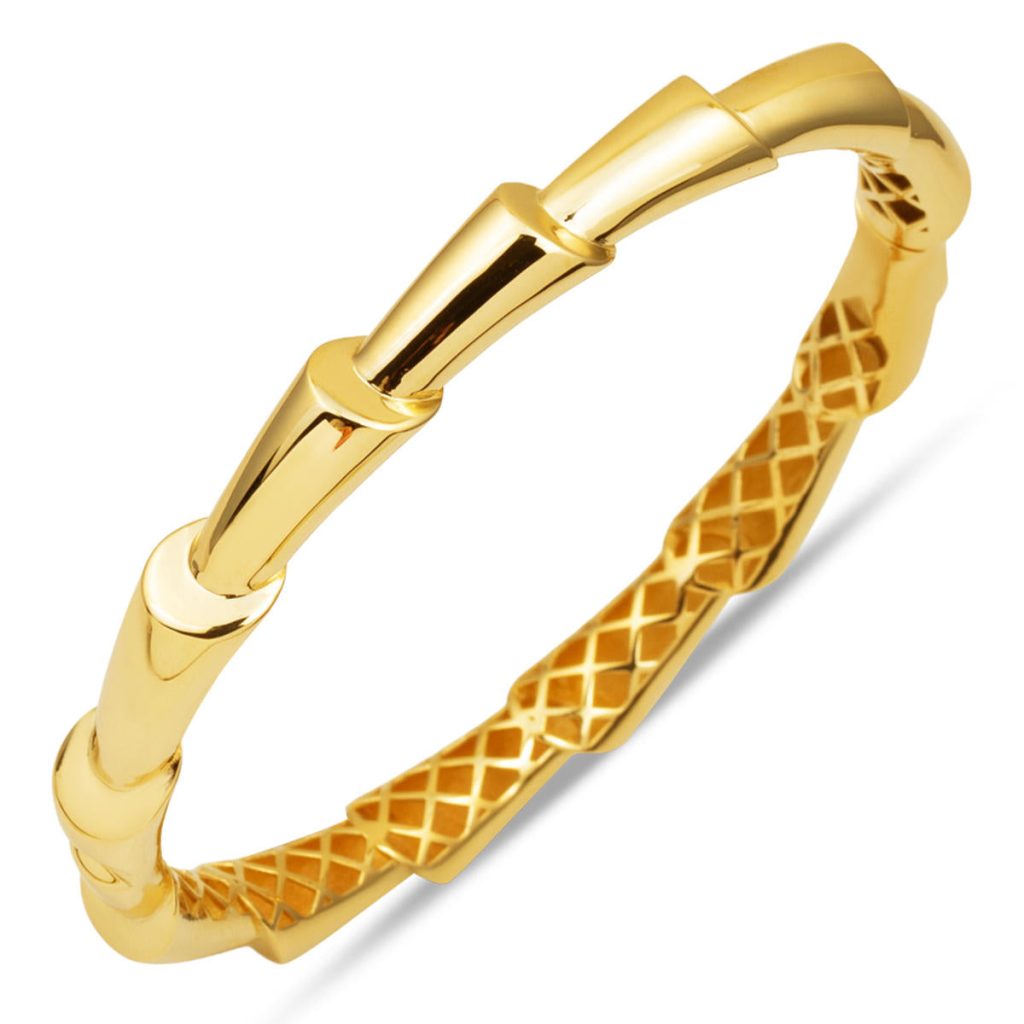 Silone 14 Karat Cuff Gold Bangle