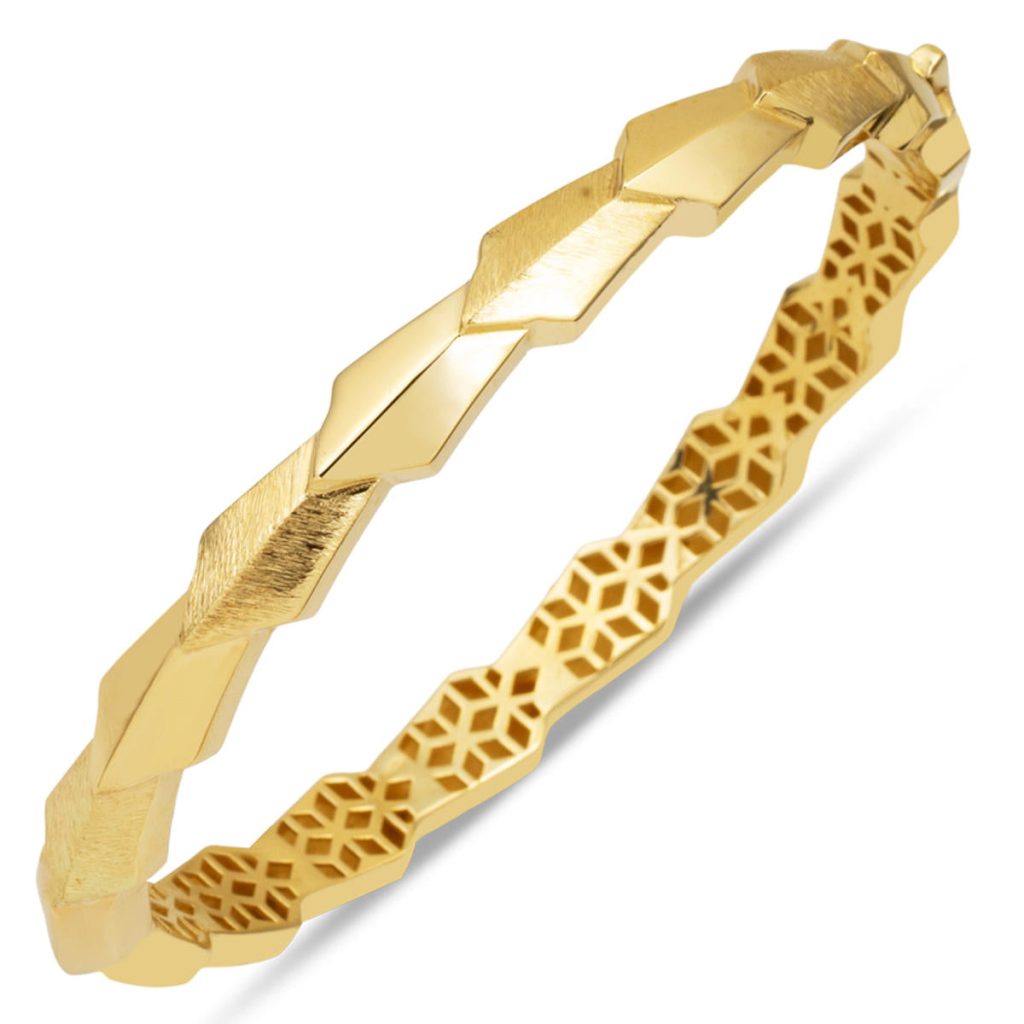 Katre Cuff Bangle Gold 14 Karat