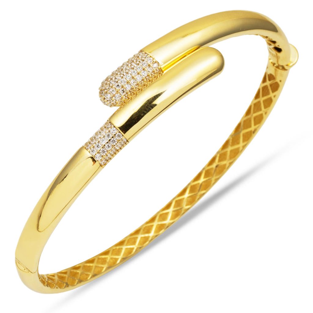 Filata 14 Carats Manchette Jaune Or Jonc