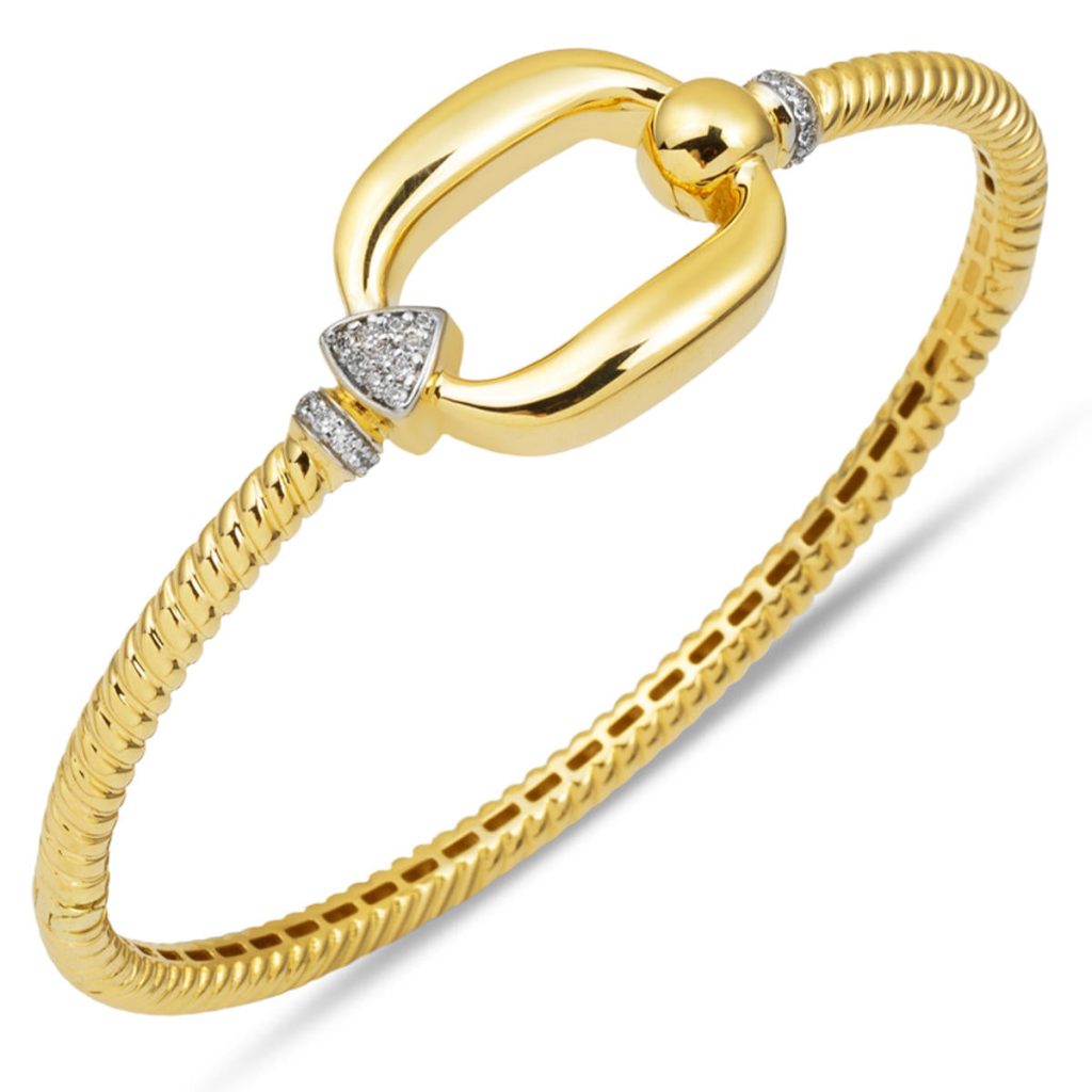 14 Karat Spor Gold Cuff Bangle