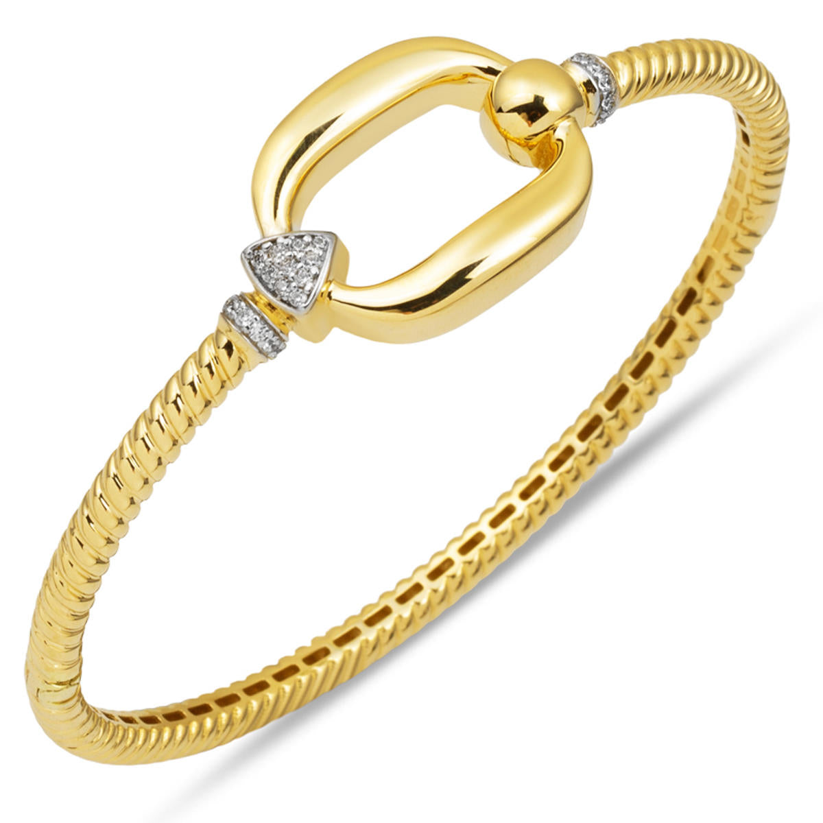 14 Karat Spor Gold Cuff Bangle