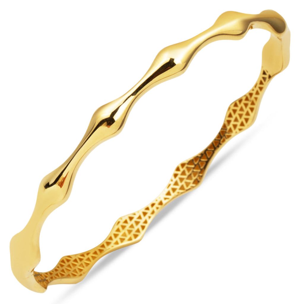 Kemik Model 14 Karat Yellow Gold Cuff