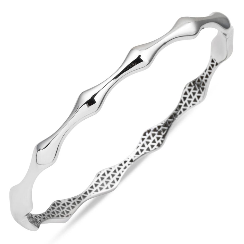 Kemik Model 14 Karat White Gold Cuff