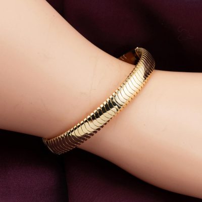 Balık Sırtı Spor Or Manchette Bracelet fin - 14K - 13.63g - EZ Gold