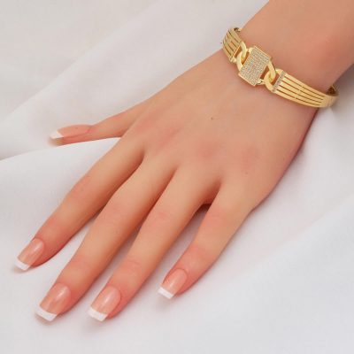 Gurmet Model Altın Spor Kelepçe - 14K - 8.88g - EZ Gold