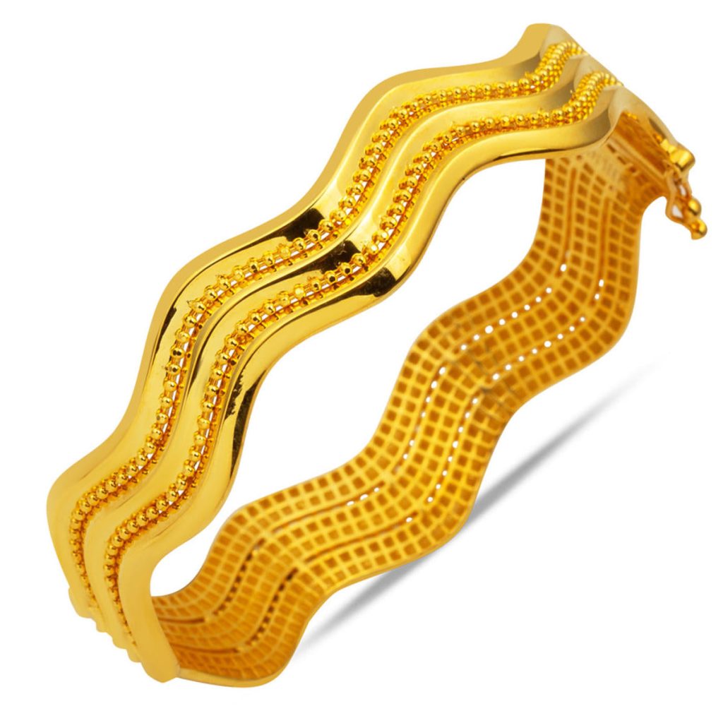 Zikzak Ajda 22 Karat Cuff Bracelet