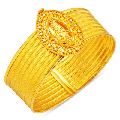 with Monogram 7 Row Mesh Cuff Bracelet 14K