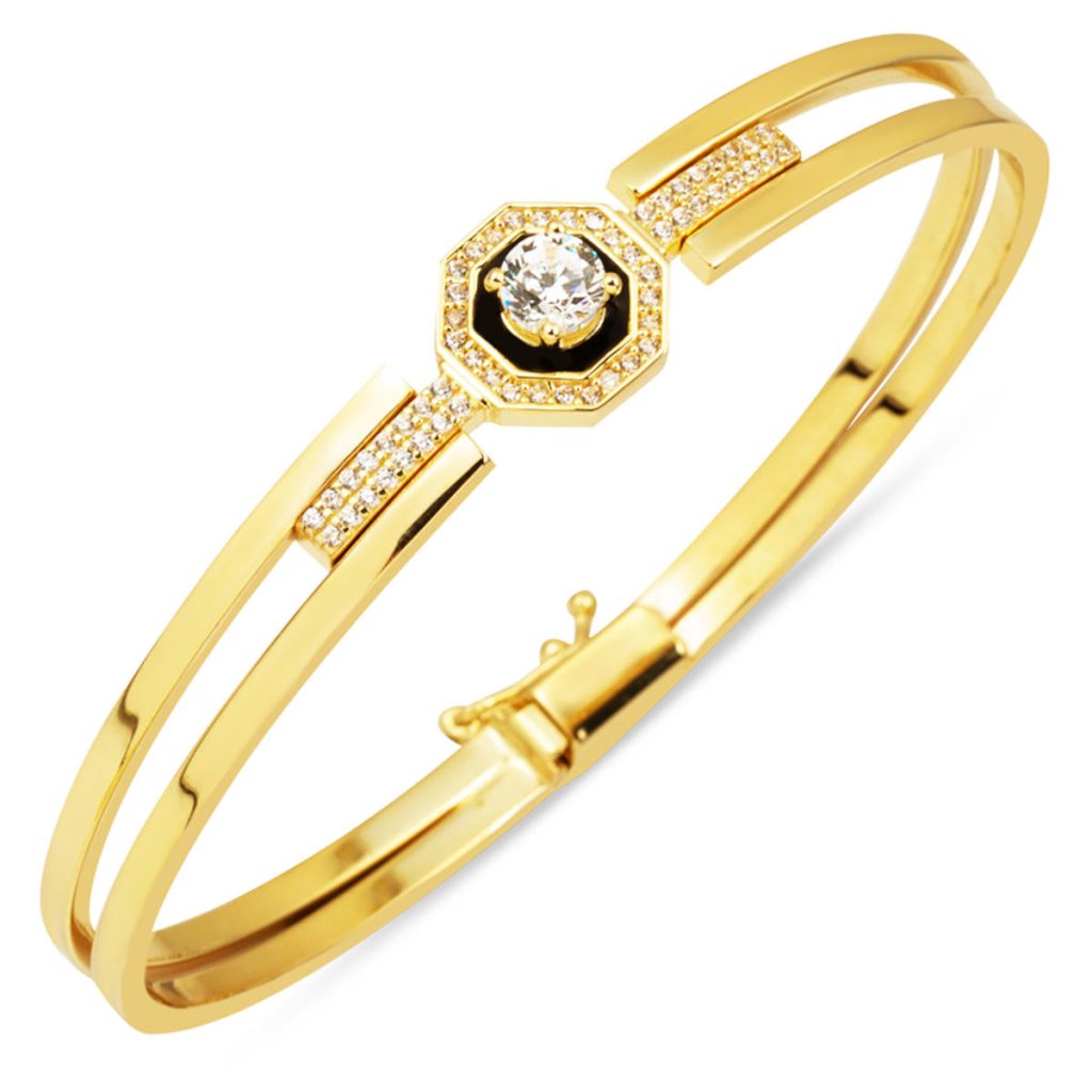 Çağla Model Spor Gold Cuff Bangle