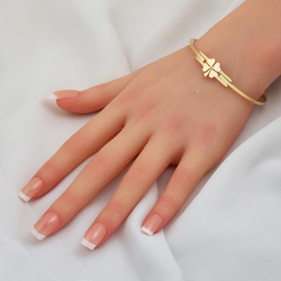 Clover Gold Spor Cuff Bracelet - 14K - 3.76g - EZ Gold