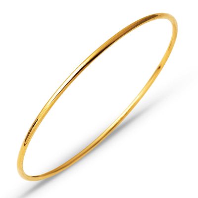 Sade Düz 14 Karat Ajda Gold Bangle