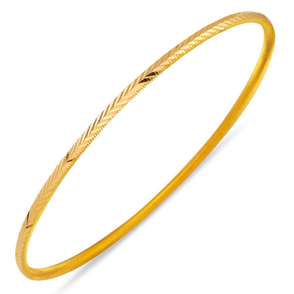 Başak Model 14 Karat Gold Ajda Bangle