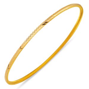 Başak Model 14 Karat Gold Ajda Bangle