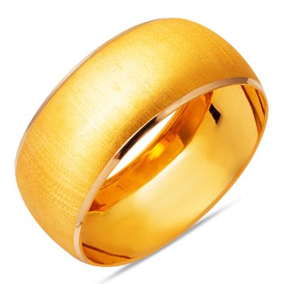 Mega Geniş Kumlu Gold Bangle 25 Gram