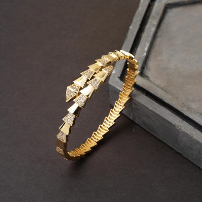 Serpenti 14 Ayar Kelepçe Altın Bilezik - 14K - 13.13g - EZ Gold