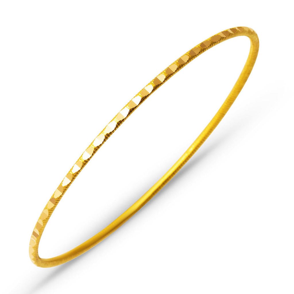 Kalemli Ajda Gold Bangle 14 Karat