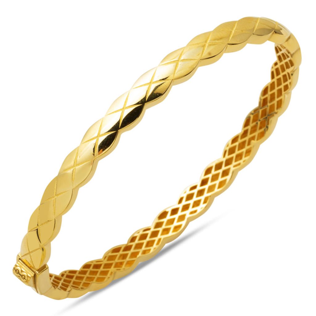 X Model 14 Carats Or Manchette Spor Jonc