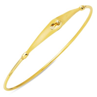 Lades 14 Carats İnce Manchette Bracelet