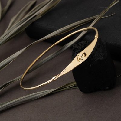 Lades 14K İnce Cuff Bracelet - 14K - 7.39g - EZ Gold
