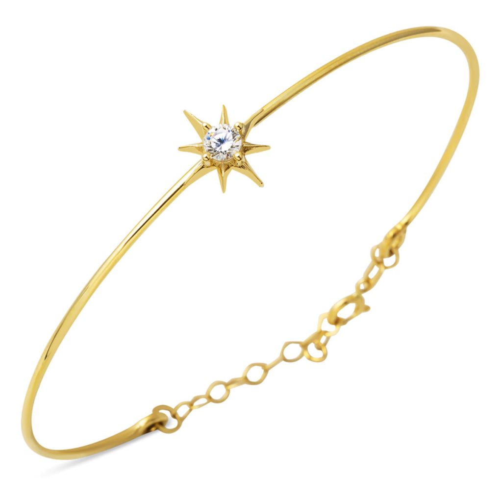 Kuzey Starı 14 Karat Thin Spor Bangle