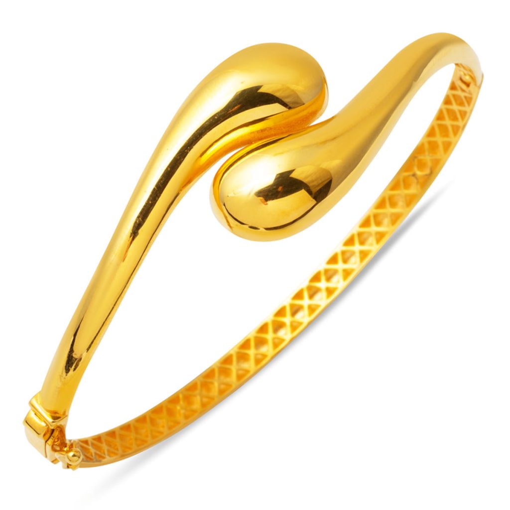 22 Karat Bottega Gold Cuff Bangle