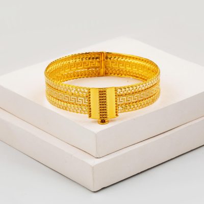Panier Tressélü Versage Or Bracelet - 14K - 14.43g - EZ Gold