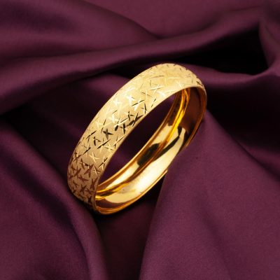 14 Ayar Kalem Desenli Kumlu Altın Bilezik - 14K - 10.15g - EZ Gold