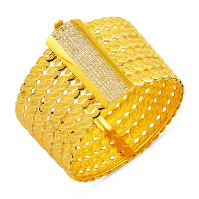 Saç Tressésü Torsadé Or Bracelet